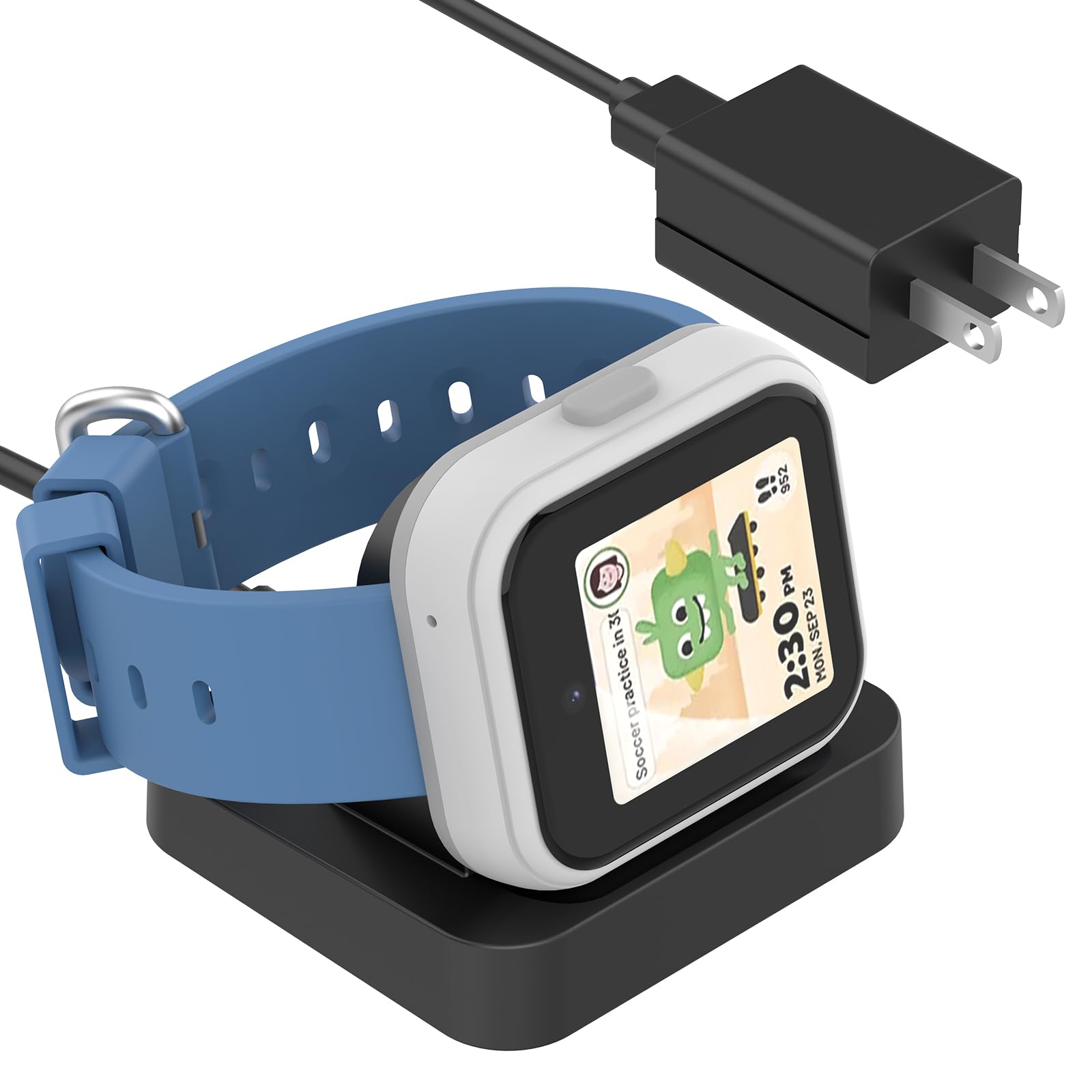 Photo 1 of Soarking Charging Dock Replacement for T-Mobile SYNC UP 1 Kids Watch with 5 Feet Charger Cable Wall Charger Included(Black for Syncup Watch 1)