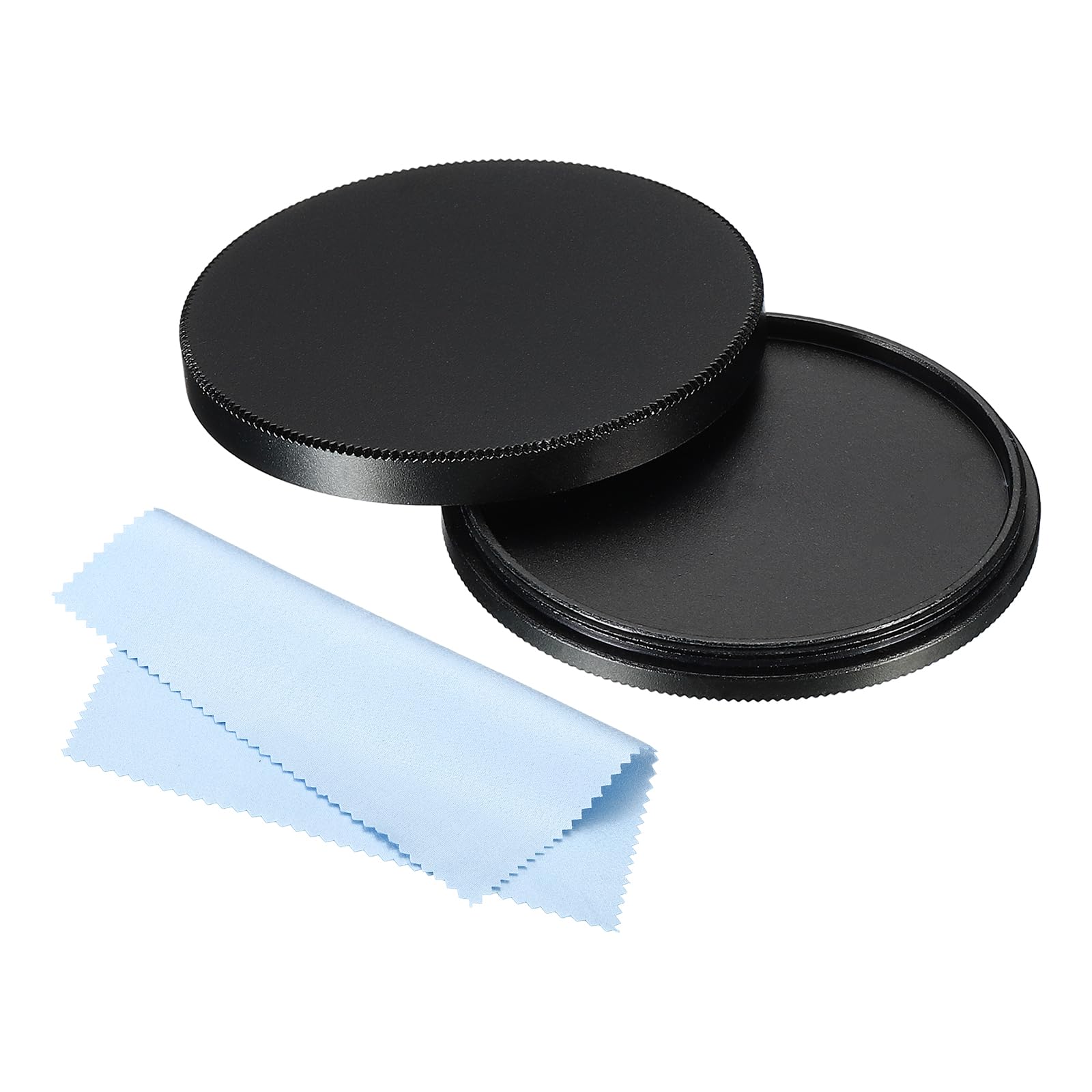 PATIKIL 49mm Lens Cap, Camera Lens Cap Cover Universal Lens Filter Stack Cap Front Metal Protective Case Cover with Cleaning Cloth for Photography Camera Filter