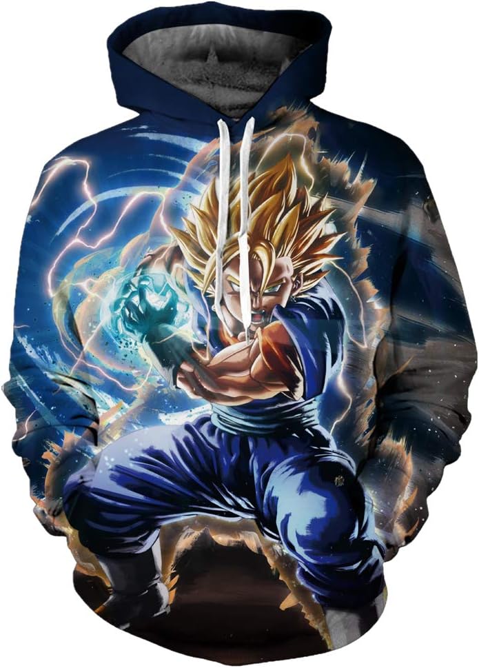 Mens Dragon Ball Characters 3D Print Casual Sweatshirt Hoodies Pullover
