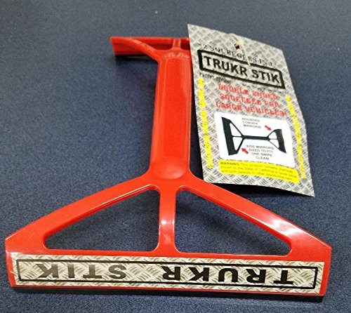 TRUKR STIK Truck and Large Vehicle Convex and Side Mirror Cleaning Squeegee (Red) - Thumbnail 4