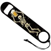 CONCHLERY Funny Skulls Pattern Bottle Opener 201 Stainless Steel, 7 Inch | Skull Beer Bottle Openers Oil Painting Texture Flat Bottle Opener for Bartender Kitchen Bar Restaurant Party Wedding Birthday
