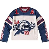 SOLY HUX Jersey Shirts for Men Y2k Number Letter Graphic Tees Long Sleeve T Shirt Streetwear Fall Clothes