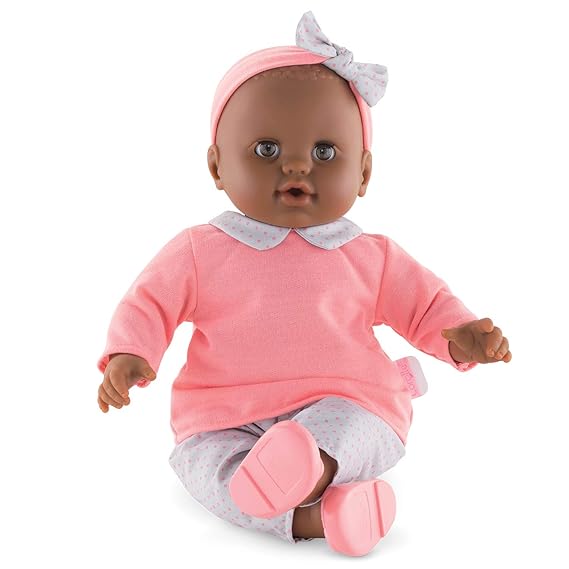 Corolle FPK15 Grands Poupons Babypuppe, Rosa/Weiß, 36 cm