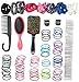 Stylin Hair Accessories Set for Women - Contains 180 Essential, Premium Hair Care Accessories - Hair Ties, Claw Clips, Hair Scrunchies, Bobby Pins, Detangling Brush, Shower Comb, Paddle Brush & More