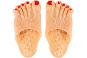 DUPOCHU Jumbo Bare Feet Monster Feet Slippers,Halloween Cosplay Costume Props
