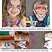 BEST FACE PAINT KIT FOR KIDS with 12 Non-Toxic Color Sticks | Best Quality Body Painting Set, Sturdy Case+12 BONUS Stencils & Ebook | Easy to Apply, Long Lasting,Water Based Twist Up Crayons.