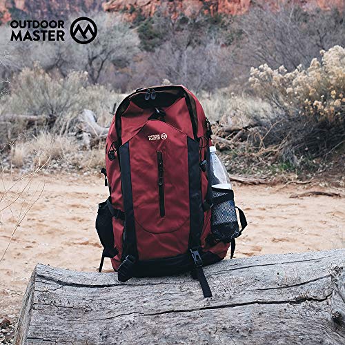 OutdoorMaster-Hiking-Backpack-50L-Hiking-Travel-Carry-On-Backpack-wWaterproof-Rain-Cover-Laptop-Compartment-for-Hiking-Traveling-Camping
