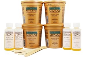 Butter Blend Sensitive Scalp Rhelaxer Kit by Mizani for Unisex - 4 Applications 4 x 7.5oz Sensitive Scalp Rhelaxer Base, 4 x 