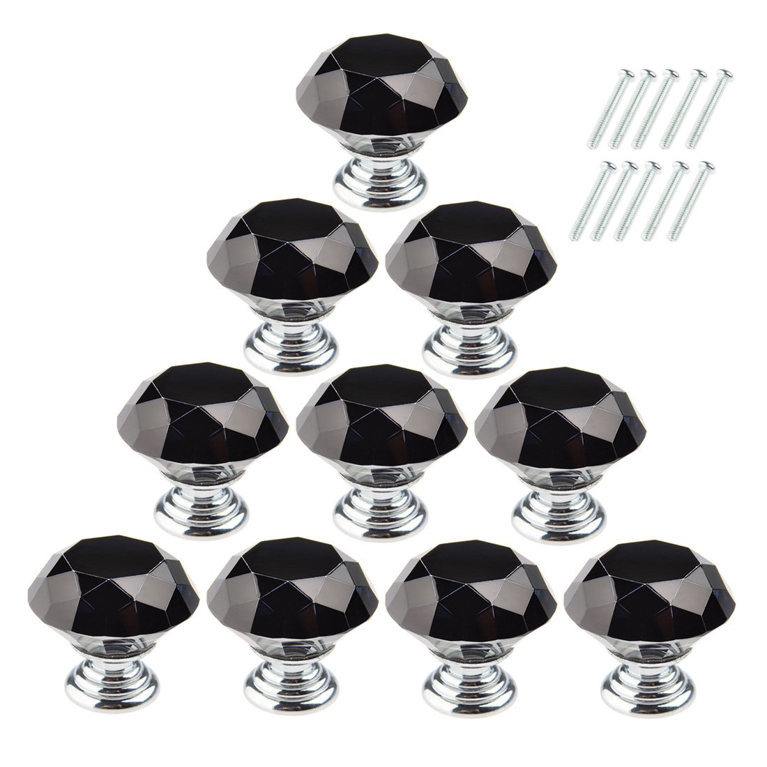 Diamond Drawer Knobs Xshion 10 Pack Cabinet Knobs Dresser Drawer