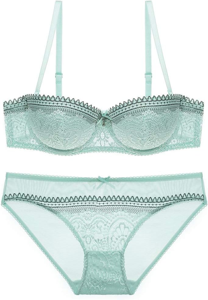 Underwear Panties Gathered Bra Sexy Women's Bra Set lace Bra