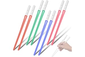 LED Light Up Lightsaber Chopsticks Reusable 9 Color Changing with Detachable Dishwasher Part Lightweight Portable ABS for Par