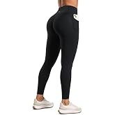 CRZ YOGA Secretsculpt Leggings Pockets 25" | Booty Scrunch, Butterlift, Buttery Soft, Moderate Compression, Workout, Pilates, No Front Seam, High Waist, for Women