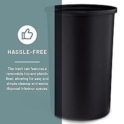 Safco Open-Top Modern Trash