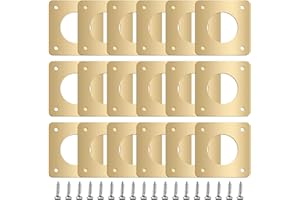Hotop 18 Pcs 1 1/8'' Opening Metal Bird House Guard Portal Bird House Hole Protector with Copper Opening Protector Guards for