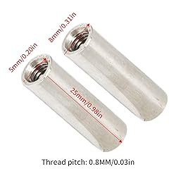 Pack of 20 M5 x 0.8-Pitch 25mm Length Round