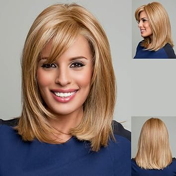 Amazon Com Gnimegil 35cm Blond Hair Wigs For Women Heat