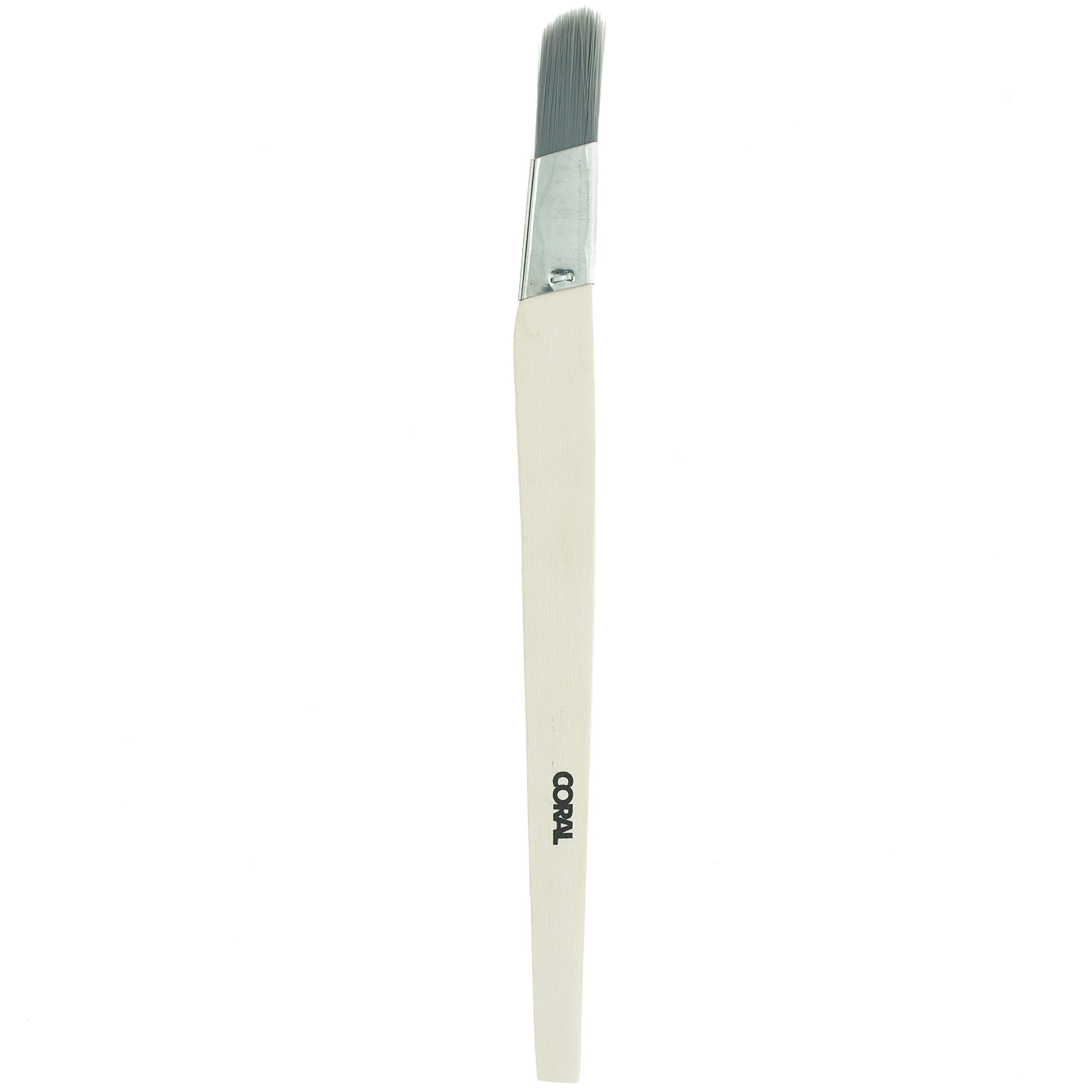 Coral 33473 Precision Angled Lining Fitch Paint Brush with Platinum Easy Clean Filaments 0.75 inch