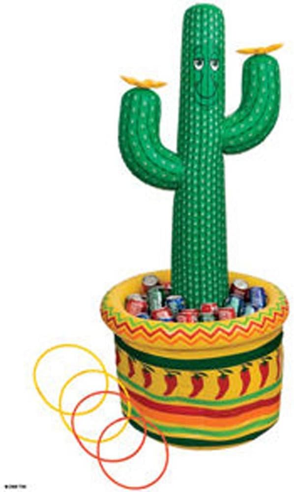 Cactus Beverage Cooler Ring Toss Game