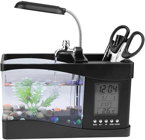 Asixx Peceras Pequenas Mini Acuario De Plastico Con La Pantalla Digital Lcd Luz Led Para El Hogar Y Oficina Etc Negro Amazon Es Hogar Asixx Peceras Pequenas Mini Acuario De Plastico Con La Pantalla Digital Lcd Luz Led Para El Hogar Y Oficina Etc Negro Amazon Es Hogar