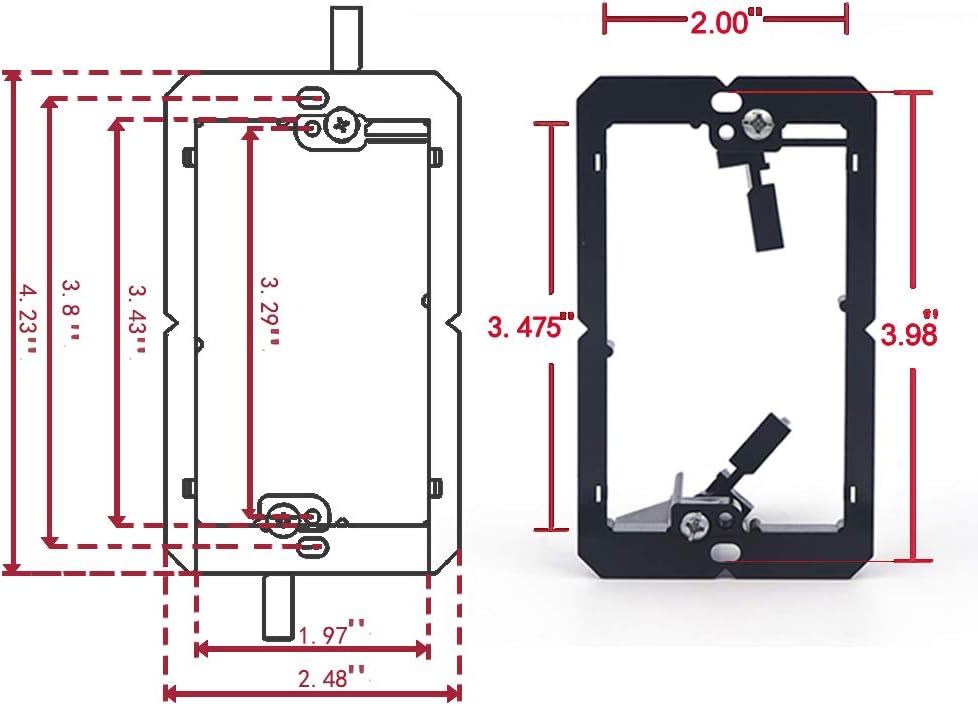 VCE Single Brush Wall Plate with Single Gang Low Voltage Mounting Bracket Cable Pass Through Insert for Wires, Single Gang Cable Access Strap, Wall Socket for HDTV, Home Theater Systems 3 Pack: Electronics