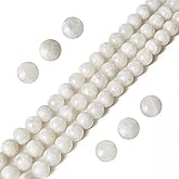 100pcs 6mm Moonstone Beads Natural Gemstone Beads Round Loose Beads for Jewelry Making