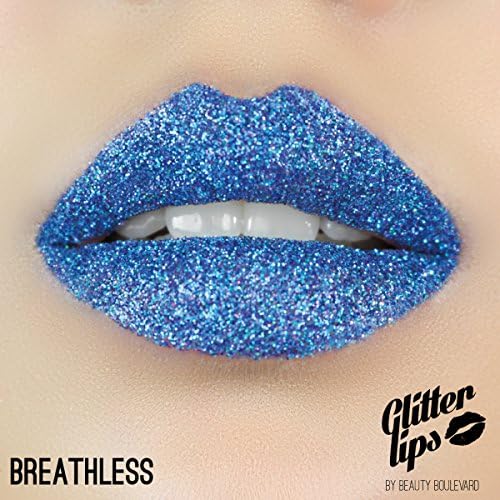 Glitter Lips by Beauty Boulevard - The #1 Exclusive Long Lasting Premium Glitter Lip Product (Breathless)