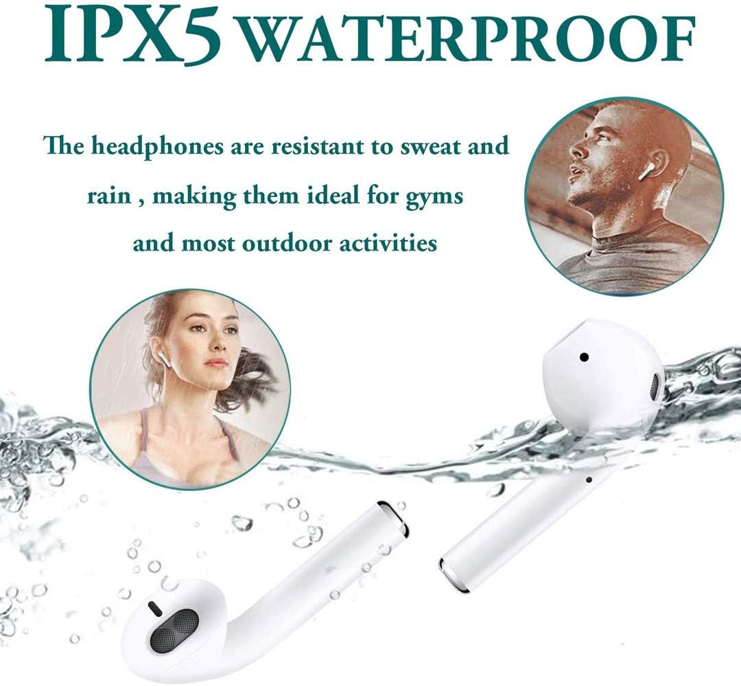 Wireless Earbuds Bluetooth 5.0 Headphones in Ear True Wireless Stereo Earphones【24H Charging Case】 IPX5 Waterproof Built-in Mic Headset for Apple Airprods/iPhone/Android/Samsung: Home Audio & Theater