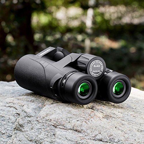 Binoculars Compact, QUNSE 8X42 High Definition and Lightweight for Bird