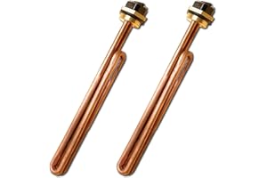 MHRXUSD HE 90240 Heating Element, Replacement for EcoSmart ECO 18 27 36, 9KW 240V Water Heater Element for Electric Tankless Water Heaters, Screw-In,Copper, 2PCS