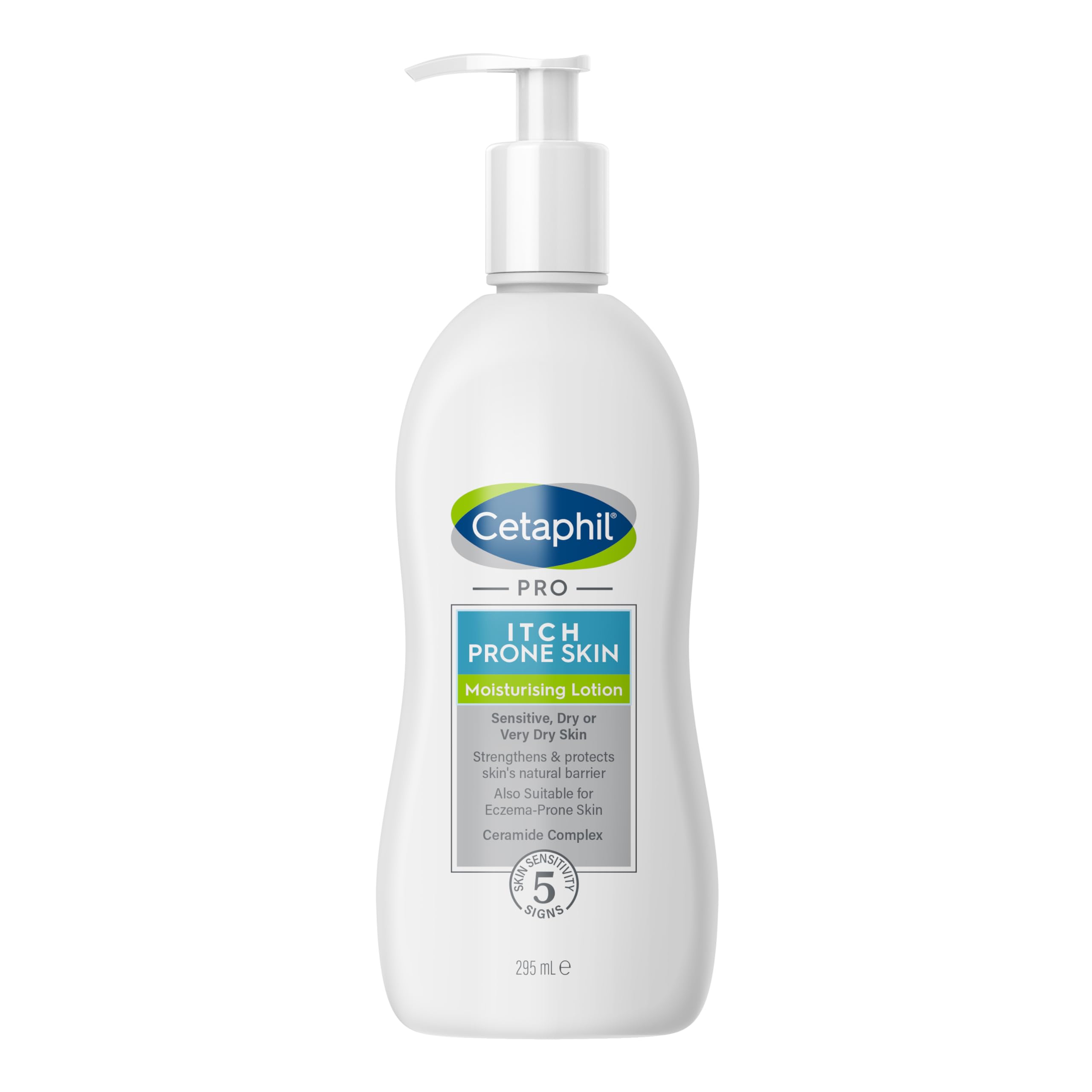 Cetaphil PRO Body Moisturiser, 295 ml, Moisturising Lotion For Itch Prone and Eczema Prone Skin, With Niacinamide and Shea Butter, Vegan Friendly, Packaging May Vary