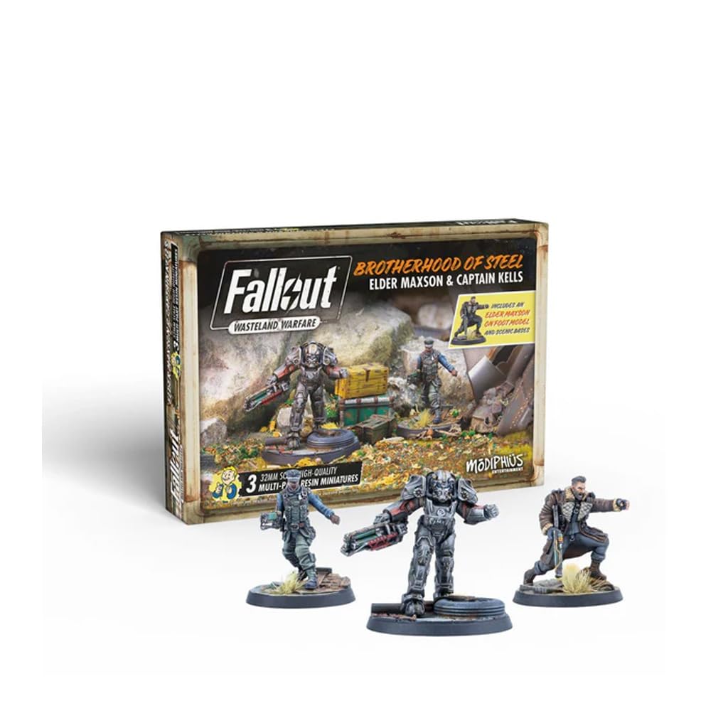 Modiphius, Fallout: Wasteland Warfare - Brotherhood of Steel: Elder Maxson and Captain Kells