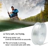 Fantasyon 200M Clear Nylon Fishing Line 0.26mm 43lb Spool Monofilament Wire view 4