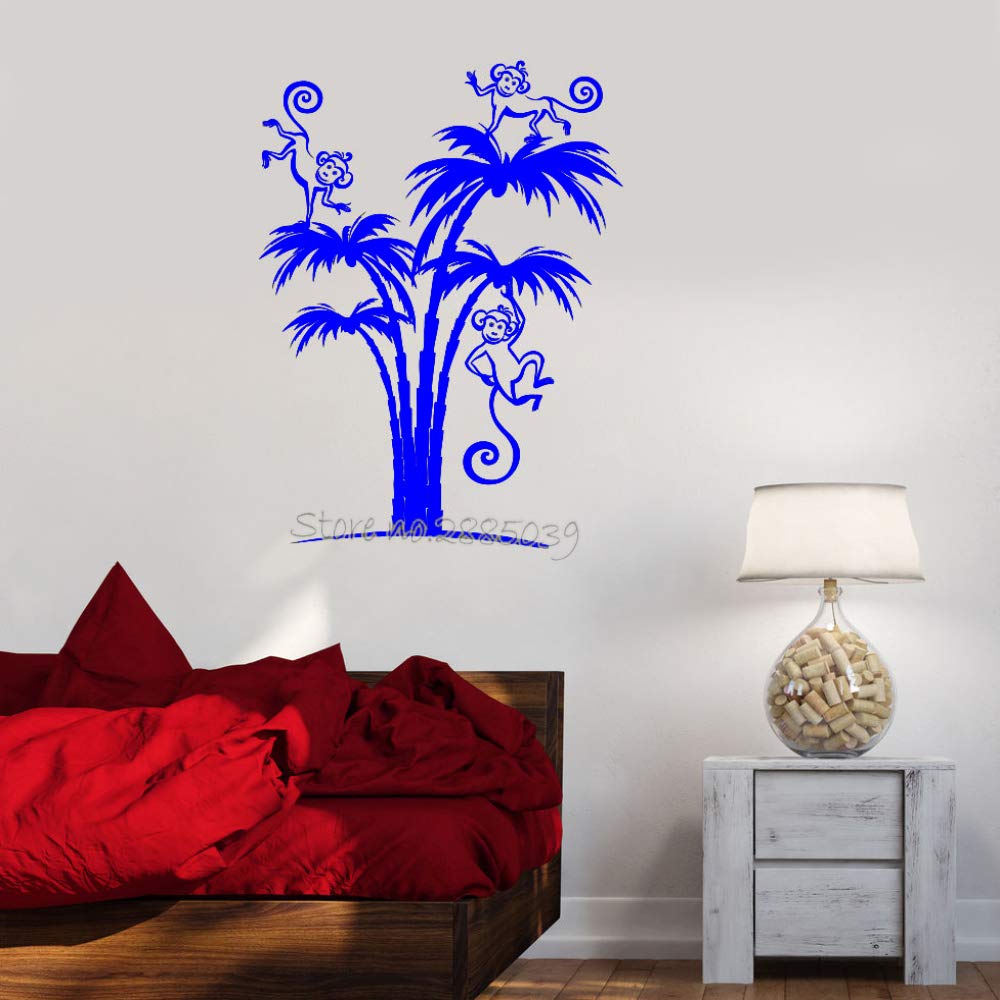 guijiumai Arte Monocromo Cartel Calcomanías de Vinilo Palmas Mono ...