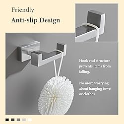 Suyar Double Bath Towel Hook, SUS304 Stainless