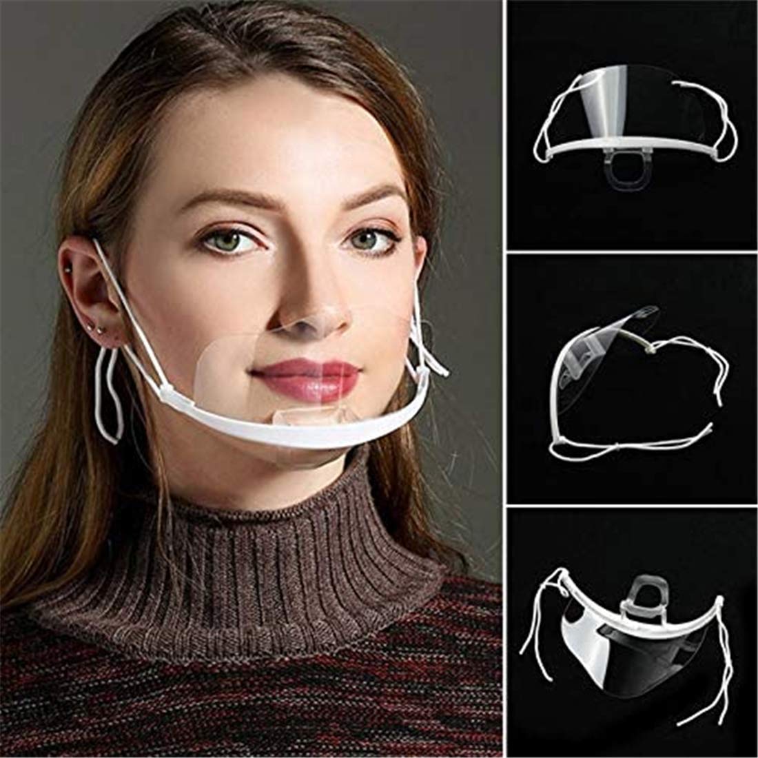 Protector Facial Ajustable Transparente | Ligero, Antivaho Y De Cobertura Completa | Para Soldadura, Trabajos Al Aire Libre, Etc.