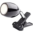 Newhouse Lighting NHCLP-JO-BK Joe LED Clip On Lamp & Reading Spotlight Perfect for The Office, Study & Bedroom, Metal, Black