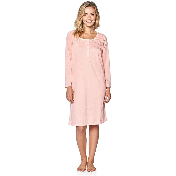 Casual Nights Women's Short Sleeve Eyelet Embroidered House Dress - Blue