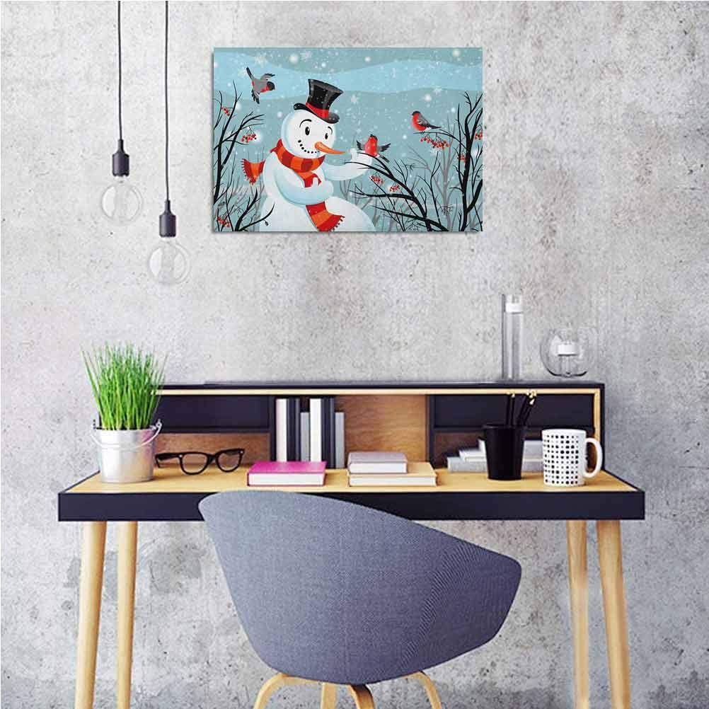 Amazon.com: Christmas Bathroom Wall Art Snowy Winter Tree Branches
