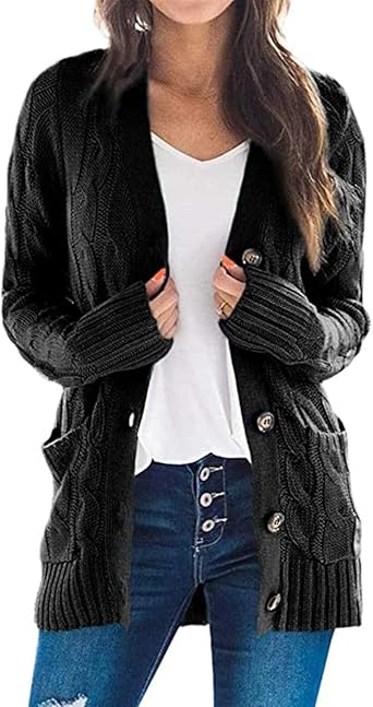 ladies button cardigan