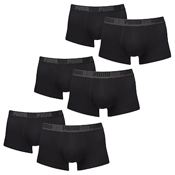 Puma 6 er Pack Short Boxer/schwarz/Herren Unterhose Unterwäsche