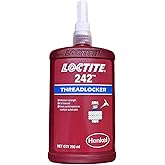 Loctite 24241 Blue 242 Medium Strength Threadlocker, 250 mL Bottle