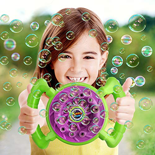 image for Growsland Bubble Machine for Kids Toddlers Boys Girls Handheld Bubble 
