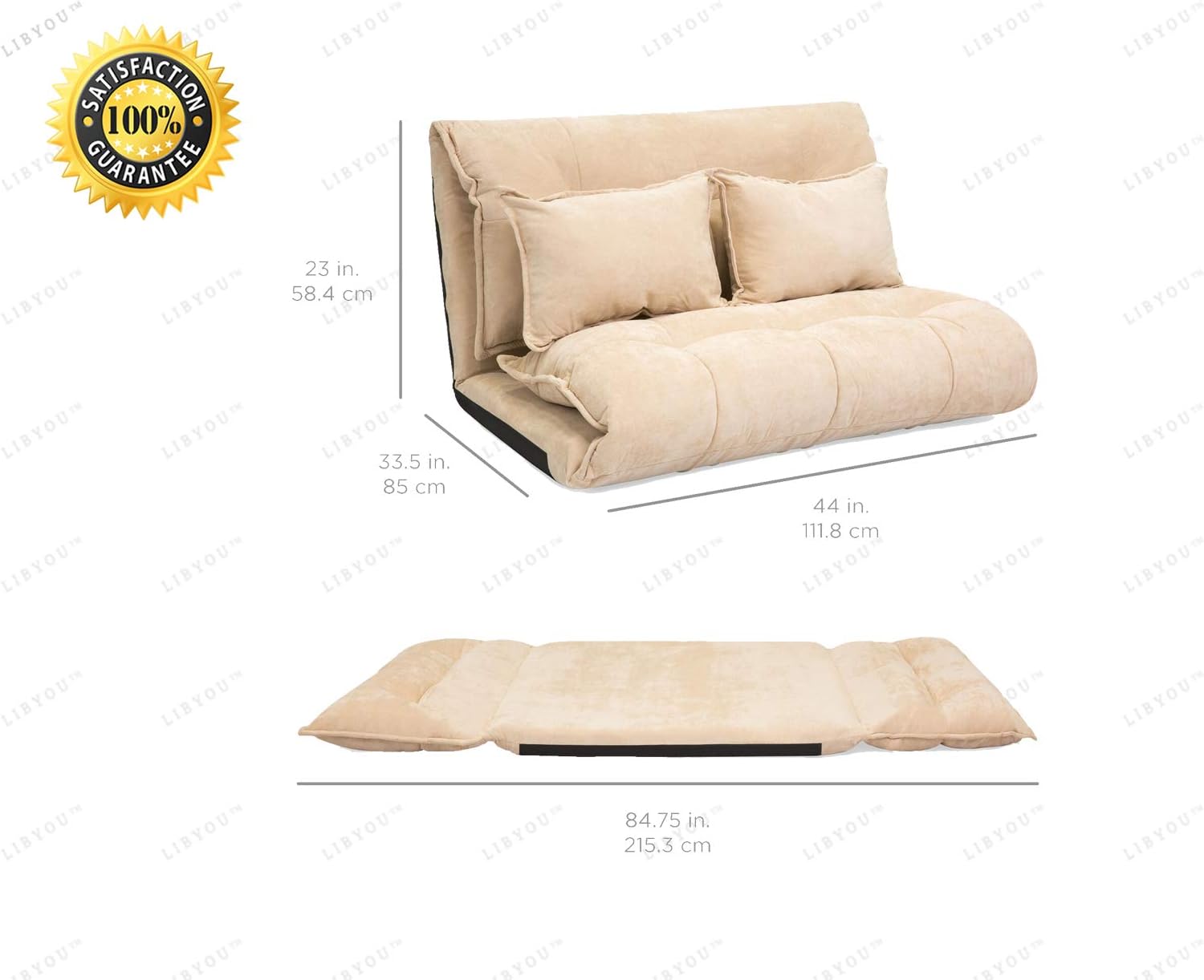 Libyou Foldable Floor Gaming Sofa Bed Loveseat Folding Chaise Lounge Sofa Gaming Chair Floor Couch Adjustable Convertible Flip Chair Sleeper Dorm Game Bed Couch Lounger Sofa Chair Mattress Amazon Ca Home Kitchen