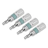 uxcell 4pcs 25mm Long 1/4" Hex Shank T10 Security