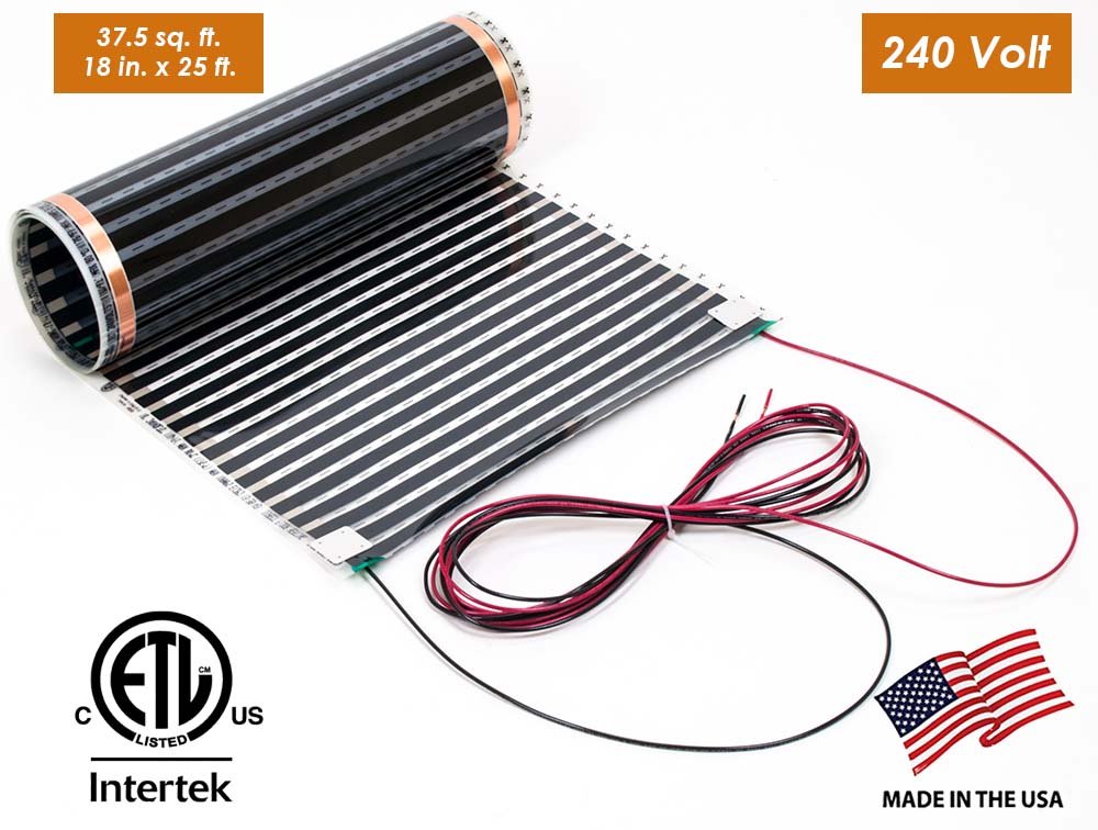 Thermofilm 18 In X 25 Ft 37 5 Sq Ft 240 Volt Electric Floor