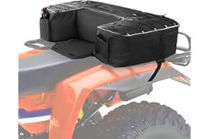 ATV Rear Rack Bag for Suzuki Eiger 400 4X4 Manual 2004-2020, Storage Cargo Bag with Multiple Compartments, Hunting Trail Ridi