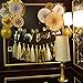 GOLF 8Pcs Gold Paper Fans Flower Hanging Banner for Birthday Wedding Engagement Bridal Shower Baby Shower Bachelorette Holiday Celebration Party Decorations