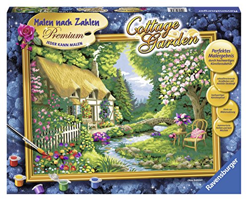 Ravensburger Malen nach Zahlen 28843 CreArt - Cottage Garden - Für Erwachsene und Kinder ab 14 Jahren – Bild 4