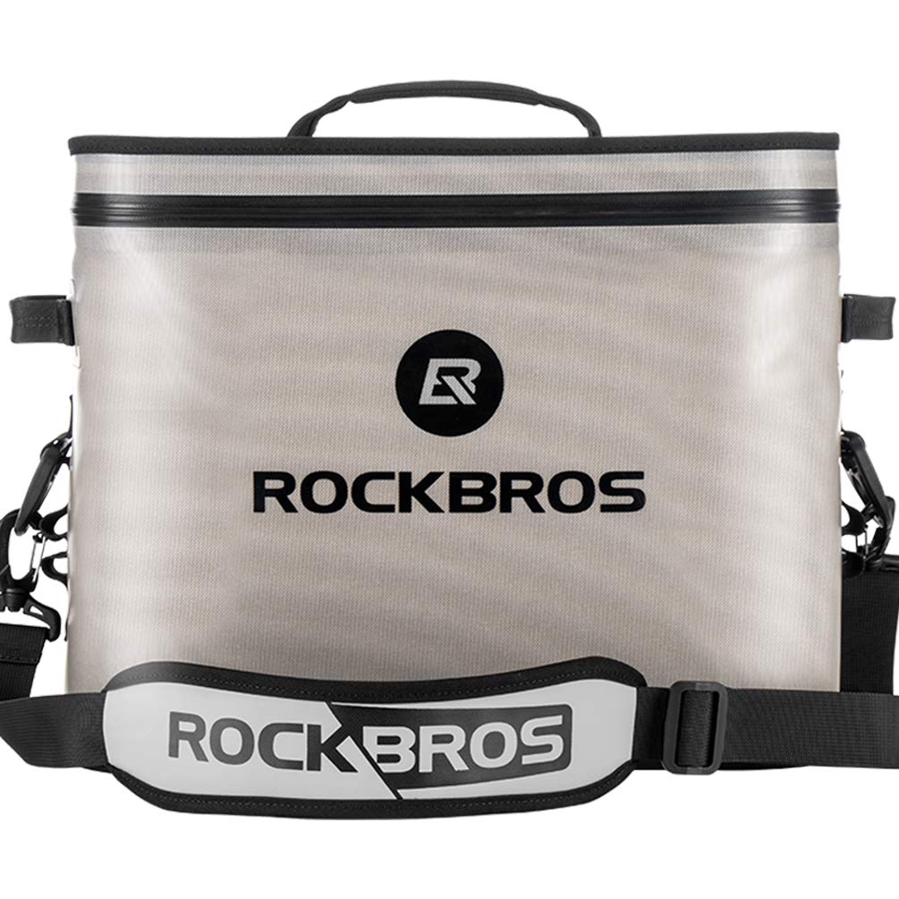 ROCKBROS Soft Cooler 30 Can Insulated Leak Proof Soft Pack Coolers Waterproof Soft Sided Cooler Bag 