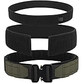 KRYDEX Tactical Battle Belt 2 Inch Quick Release MOLLE Combat Belt with Inner Belt & Back Support Pad